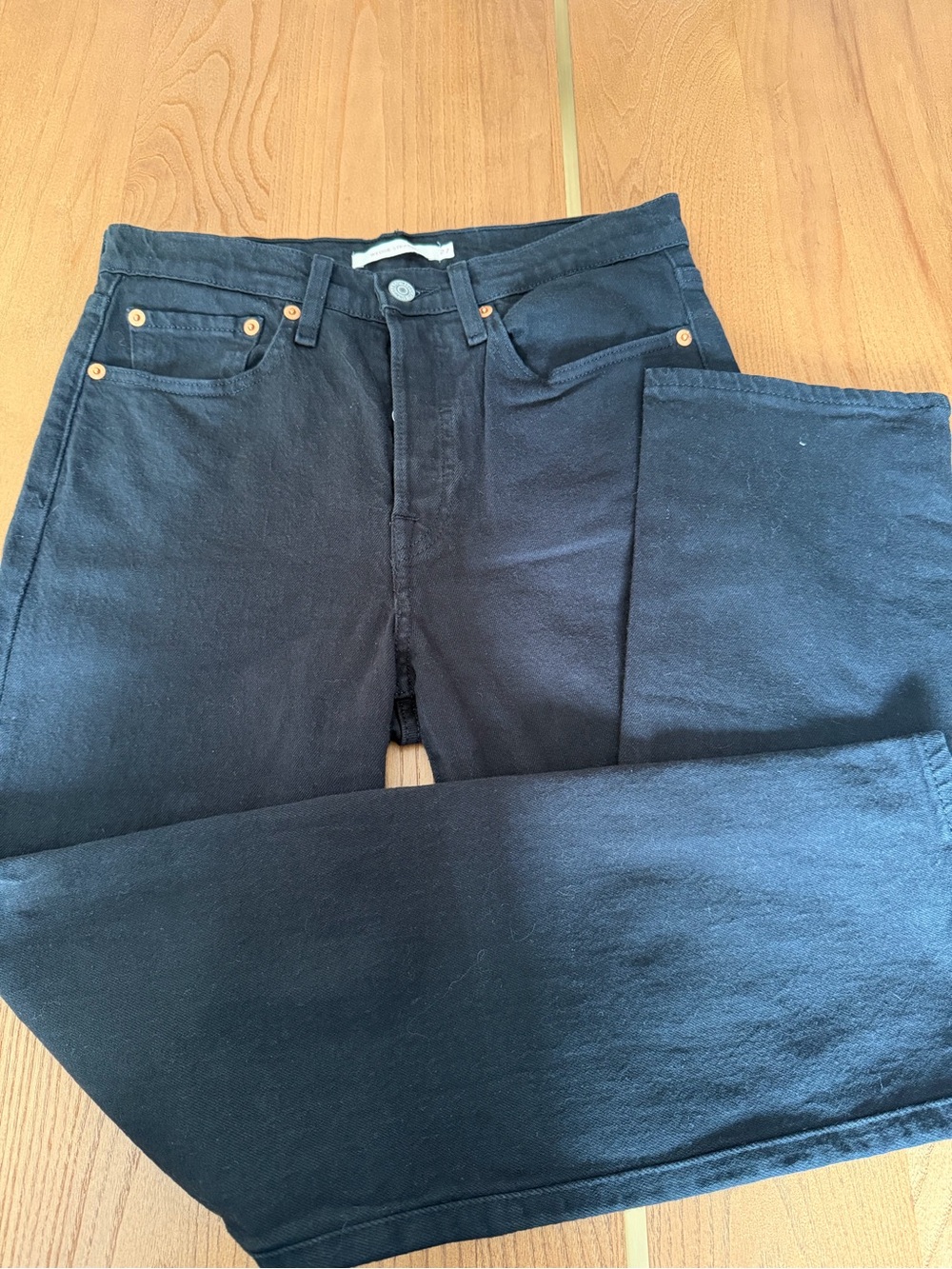 Levi's Highrise Wedgie Women's Straight Leg Jeans - Black Size 27